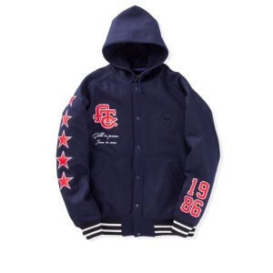 画像: FTC 「HOODED MELTON VARSITY JACKET」