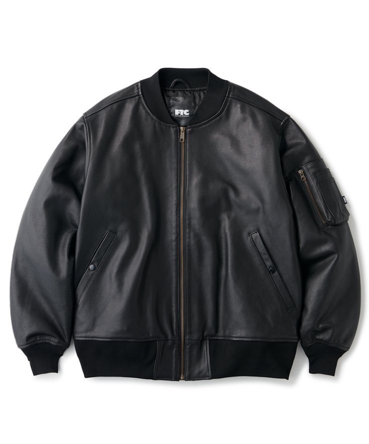 FTC LEATHER MA-1 JACKET