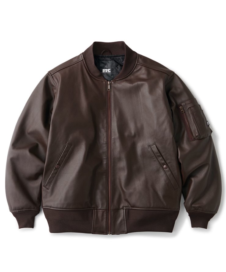 FTC LEATHER MA-1 JACKET